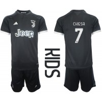 Camiseta Juventus Federico Chiesa #7 Tercera Equipación para niños 2023-24 manga corta (+ pantalones cortos)